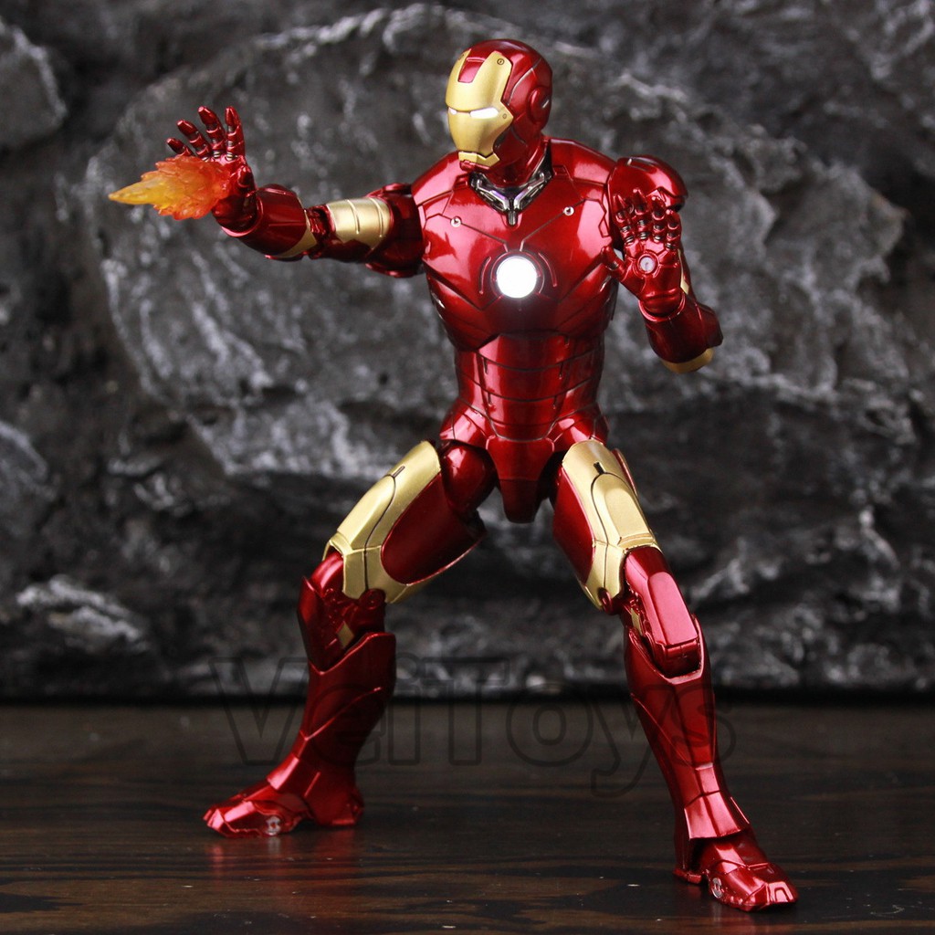 Mô hình nhân vật Iron Man MK3 có đèn LED cổng USB