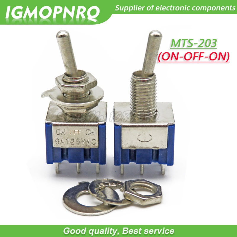Set 5 Công Tắc Tắt / Mở Đèn MTS-102 MTS-103 MTS-202 MTS-203 6A 125V Mini 3 / 6PIN