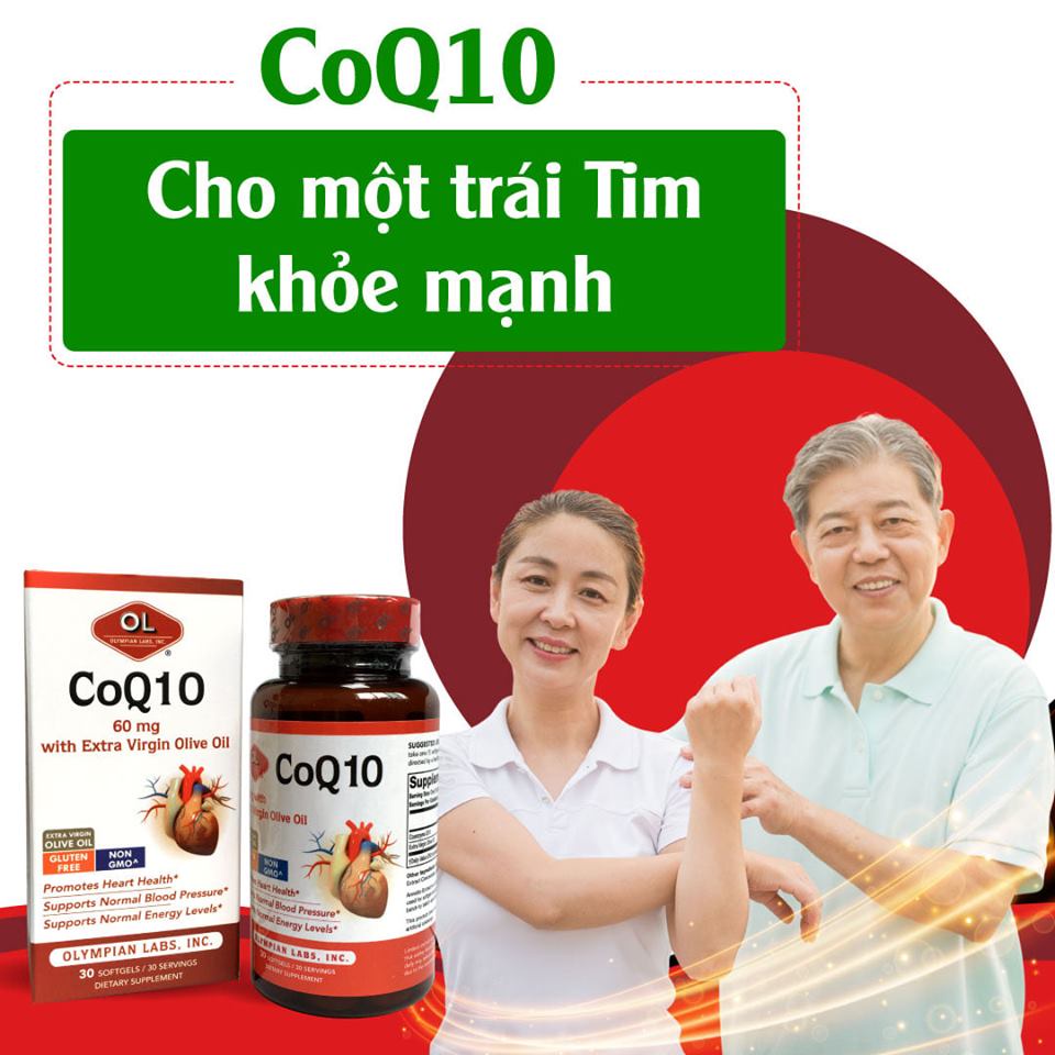 Olympian Labs CoQ10 100mg hộp 60 viên - Viên uống chăm sóc sức khỏe tim mạch