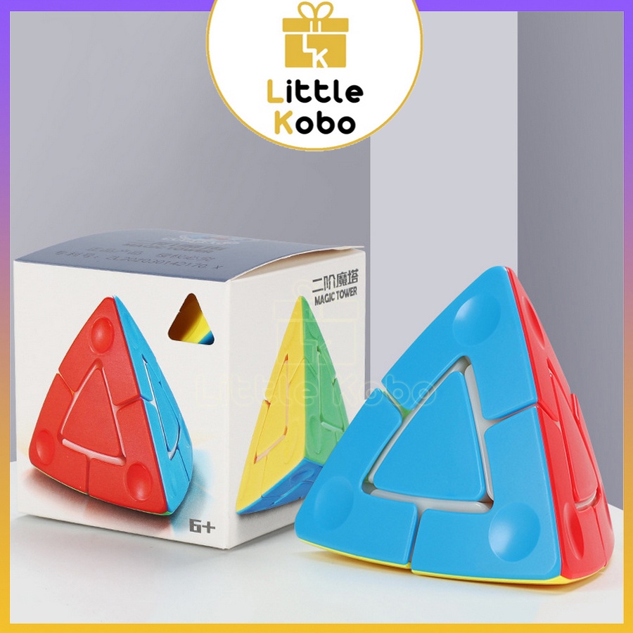 Rubik SengSo 2x2 Duo Pyraminx Cube Rubic Biến Thể Stickerless Đồ Chơi Trí Tuệ