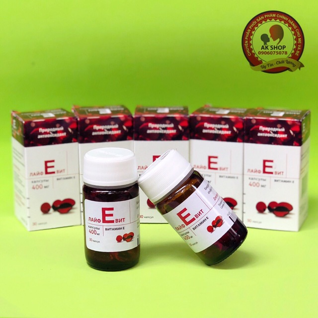 Vitamin E đỏ hàng chính hãng Nga