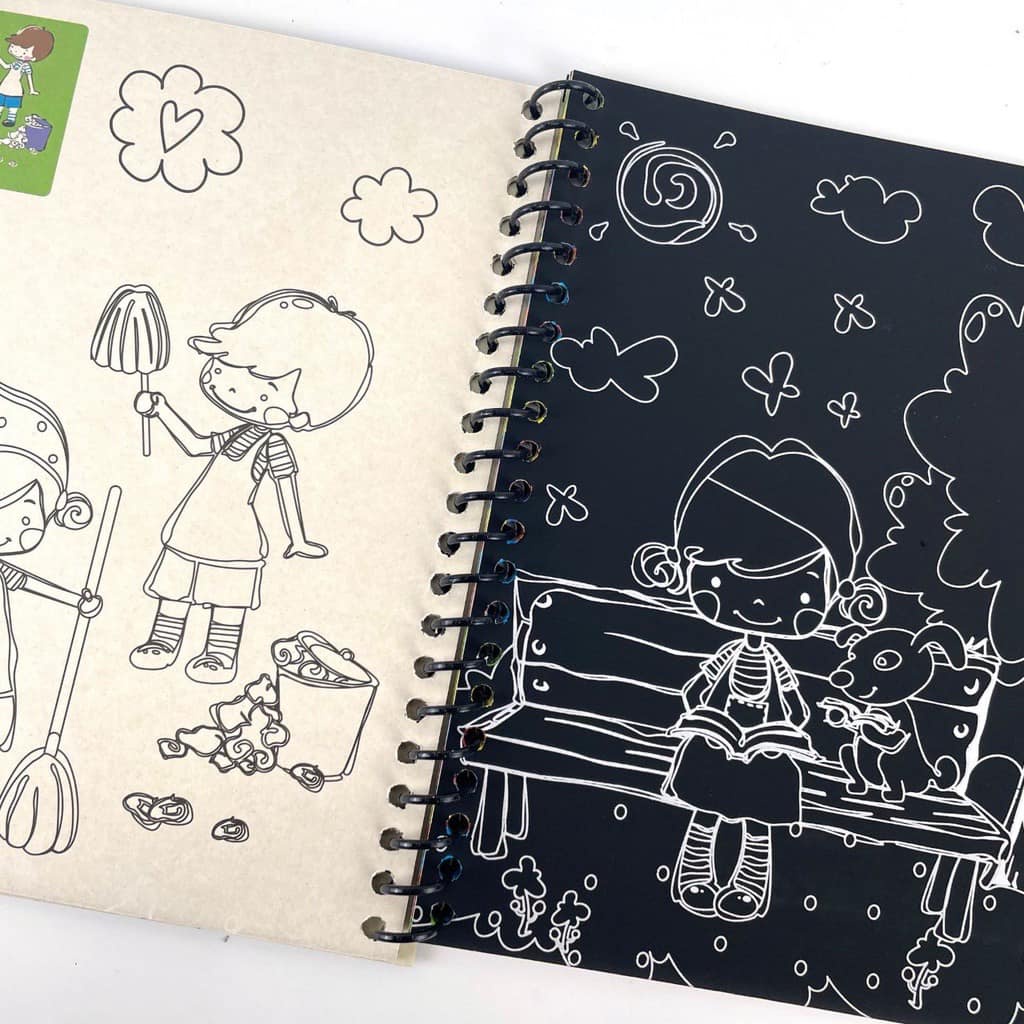 TẬP VẼ MA THUẬT SCRATCH MÀU SẮC CHO BÉ VUI SÁNG TẠO