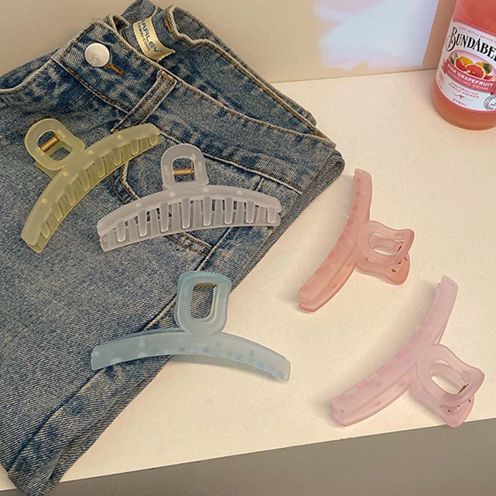 [Hàng mới về] Kẹp tóc càng cua bằng acrylic màu sắc ngọt ngào phong cách Hàn Quốc