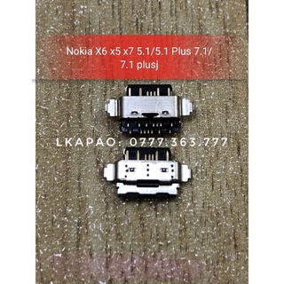 Chân sạc nokia x6 / x5 / x7 / 5.1 / 5.1 plus / 7.1 / 7.1 plus zin new