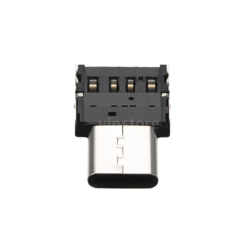 Adapter OTG Mini chuyển đổi đầu cắm Type-C sang đầu USB truyền dữ liệu dành cho thiết bị Android