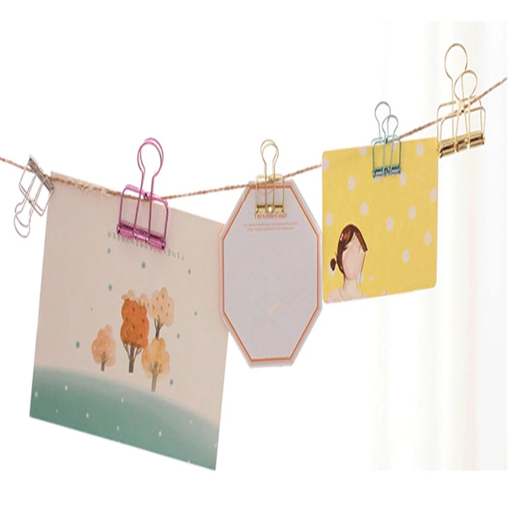 Kẹp đánh dấu trang sách bằng kim loại nhiều màu sắc tiện dụng