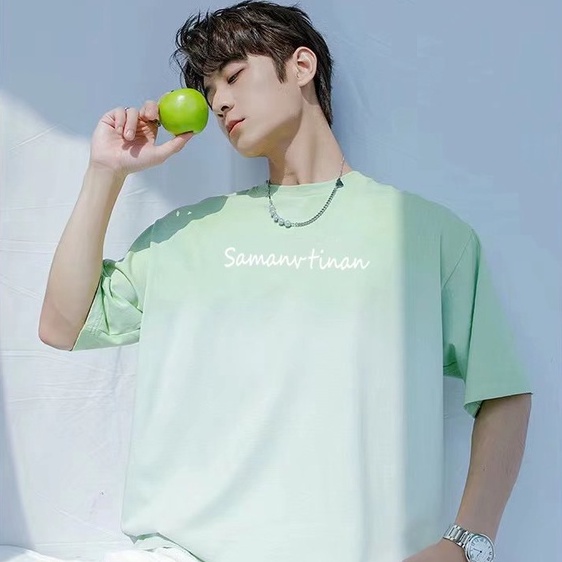Áo Thun Nam Ngắn Tay Cổ Tròn Màu gradient Thời Trang Hàn Quốc Simple Fashion áo thun nam đẹp áo thun nam form rộng Colorful áo phông rộng áo kiểu Nam lụa bigsize