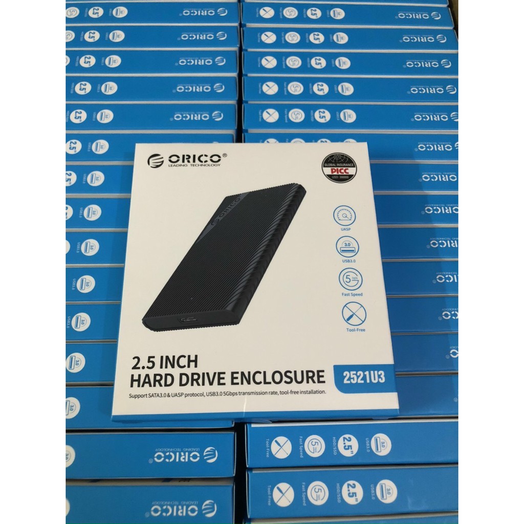 Box Orico 2521U3 USB 3.0 - Biến HDD SSD 2.5 inch Thành Ổ Cứng Di Động