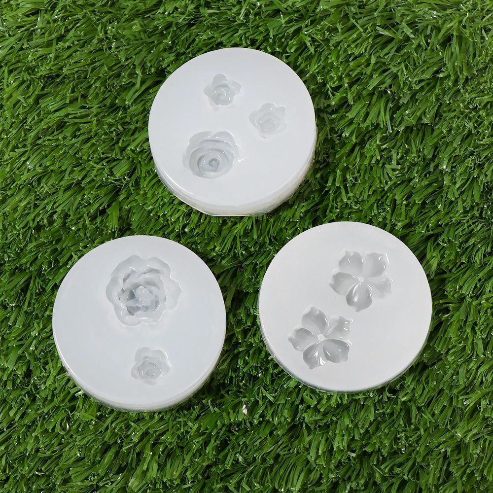 FAY Khuôn Silicone Làm Kẹp Tóc Hình Hoa Hồng