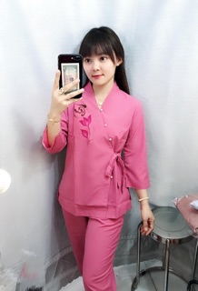 Bà Lai nhật sen vẽ kate