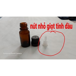 Nút nhỏ giọt tinh dầu màu trắng chai 10ml 30ml 50ml 100ml