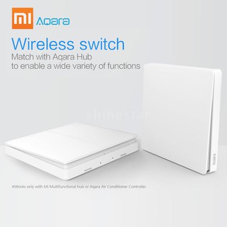Original Xiaomi Aqara Smart Wireless Wall Switch Light Remote Control ZiGBee WiFi Wireless Key Wall Switches Work w