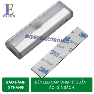 [Có bảo hành] Đèn LED thông minh cảm ứng hồng ngoại lắp cho tủ quần áo, hành lang, cầu thang, kho...