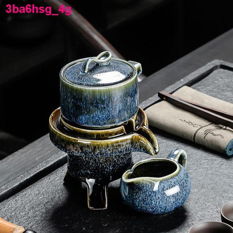 Đồ nội thấtấm gốm sứ lười tự động trà nhỏ đơn bằng có bộ lọc xanh và trắng kung fu gia đình Sản phẩm như mô tả