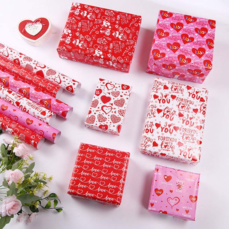 Giấy gói quà tặng dày dặn lãng mạn 50*70cm