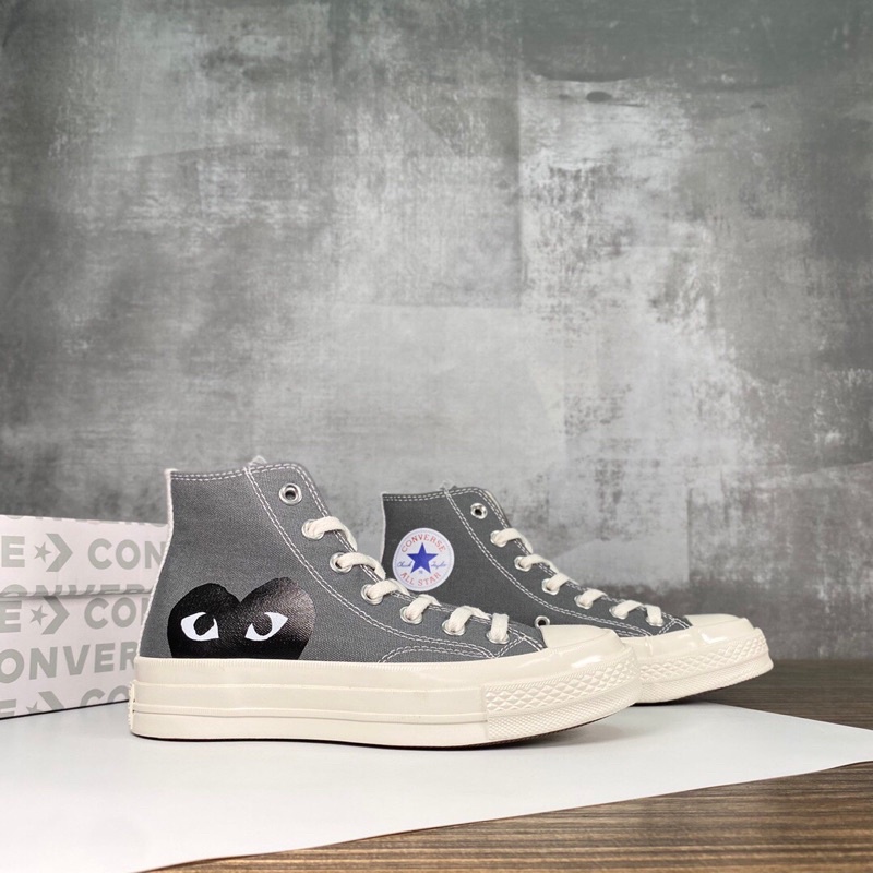 giày vải nam nữ ngắn cổ và cao cổ in hoạ tiết converse