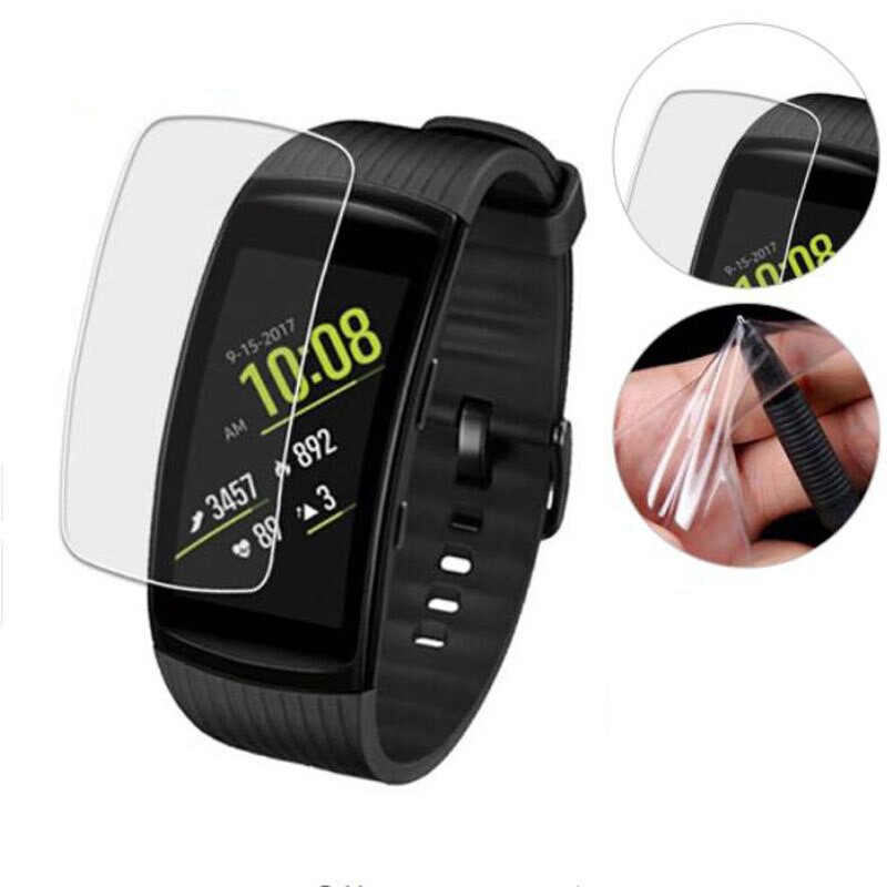 Set 5 Miếng Dán Tpu Trong Suốt Bảo Vệ Màn Hình Chống Trầy Cho Samsung Gear Fit 2