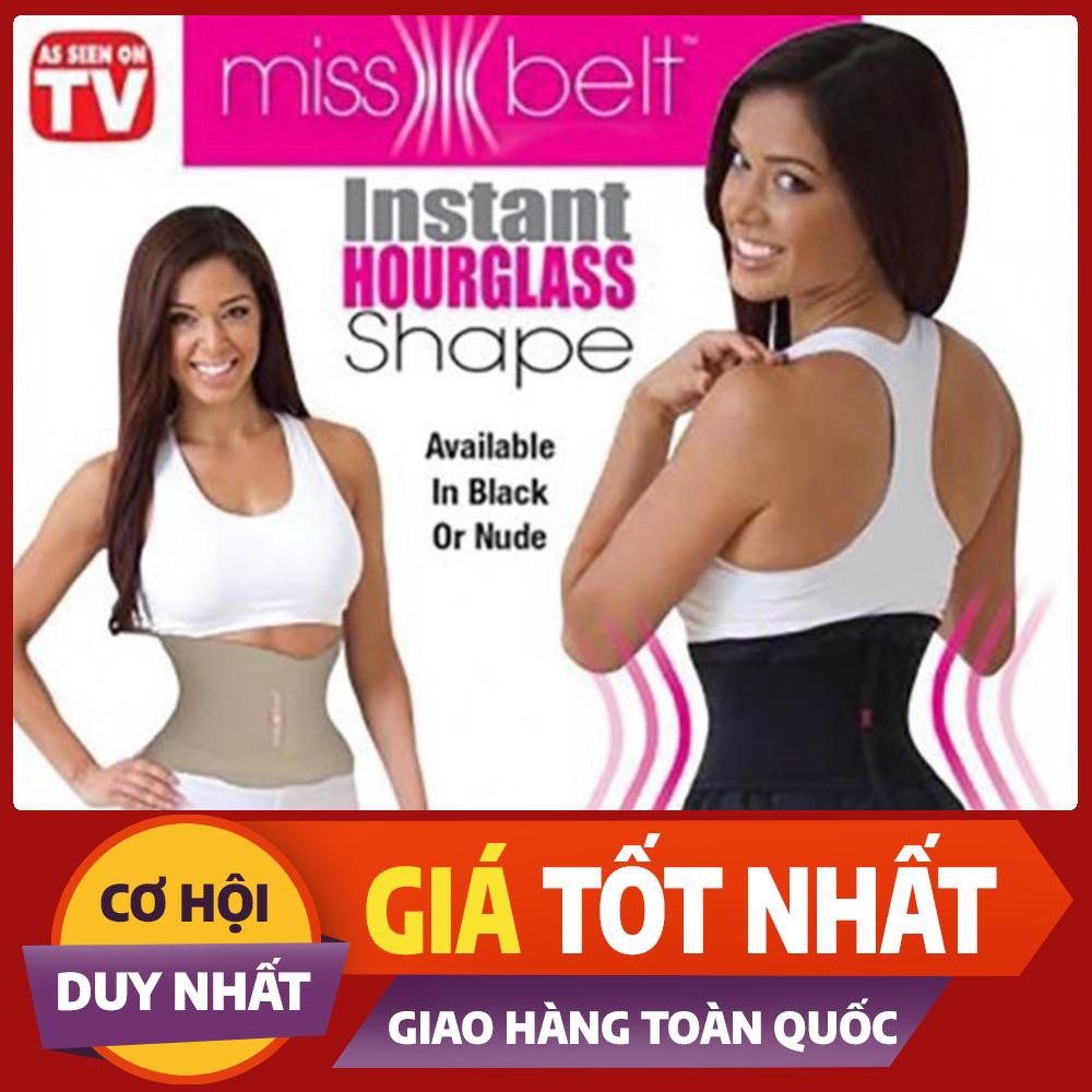 [Chính Hãng - Sale Khủng] Đai nịt bụng giảm mỡ Missbelt loại tốt, có chống cong lưng