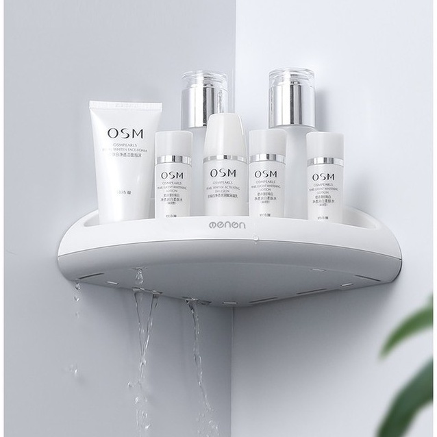 Kệ Góc Nhà Tắm Dán Tường Cao Cấp OENON Kệ Để Đồ Nhà Bếp Thông Minh Chất Liệu Nhựa Abs Mẫu Mới Hiện Đại Siêu Bền