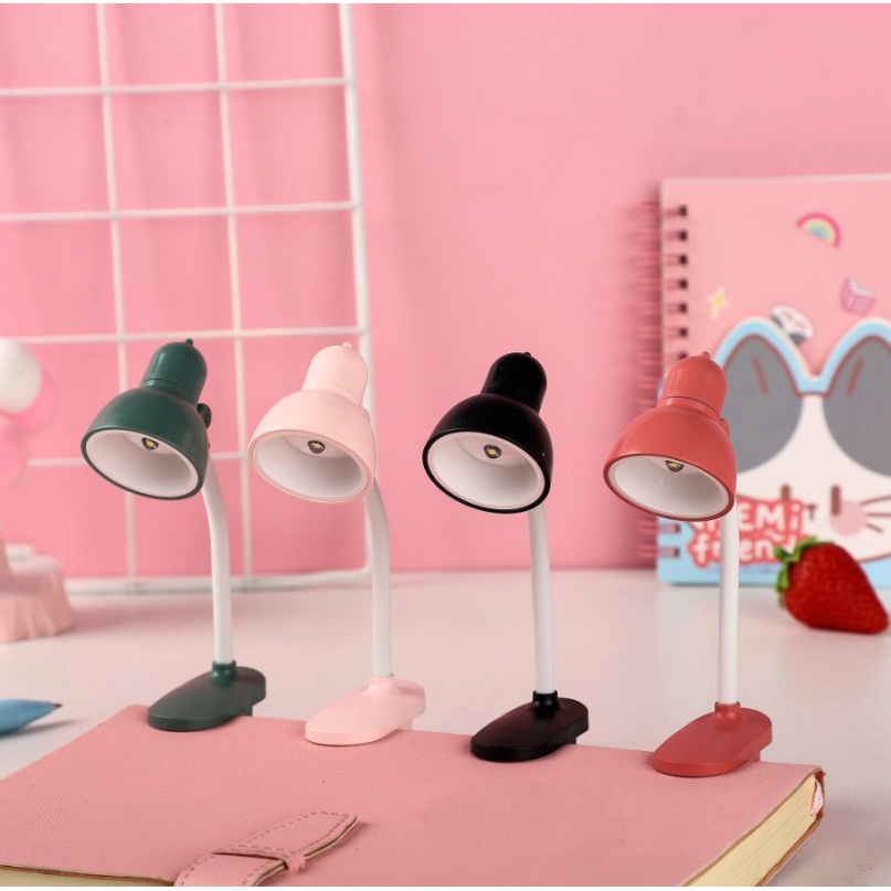 [Màu Sắc Ngẫu Nhiên] Đèn LED Cổ Ngỗng Dạng Kẹp Linh Hoạt Có Thể Điều Chỉnh Đèn Đọc Sách Tiết Kiệm Năng Lượng / Đèn Đọc Sách Nhỏ