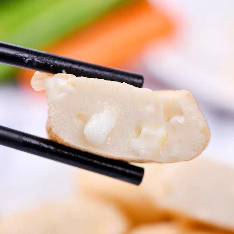 Đậu hũ phô mai Cheese Fish Tofu EB/đậu hủ phô mai Malaysia dùng làm viên thả lẩu, xiên que chiên, nấu, hấp, nướng