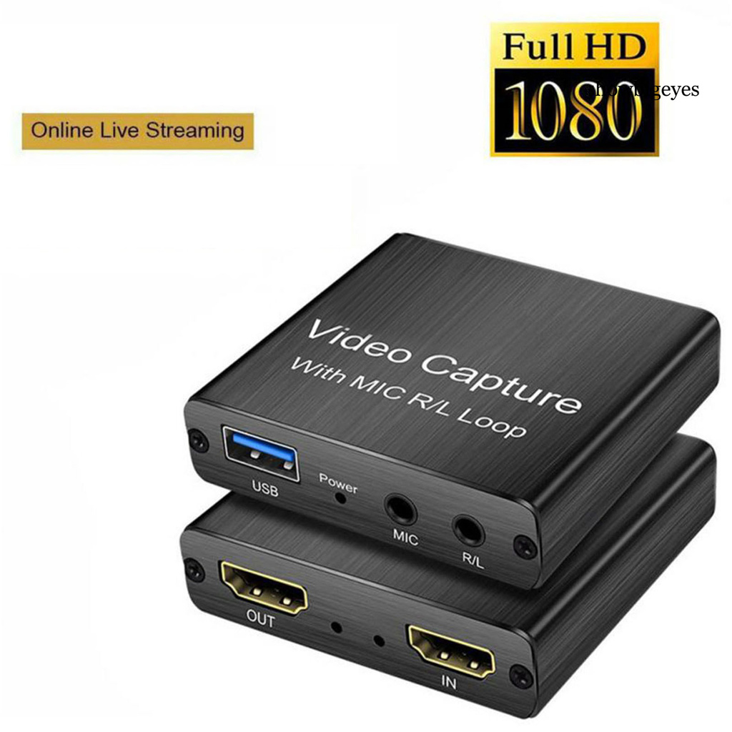Thẻ Ghi Âm Video Usb 3.0 Hdmi-Compatible 1080p Kèm Mic