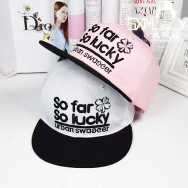 Nón snapback so far so lucky may mắn hơn nữa