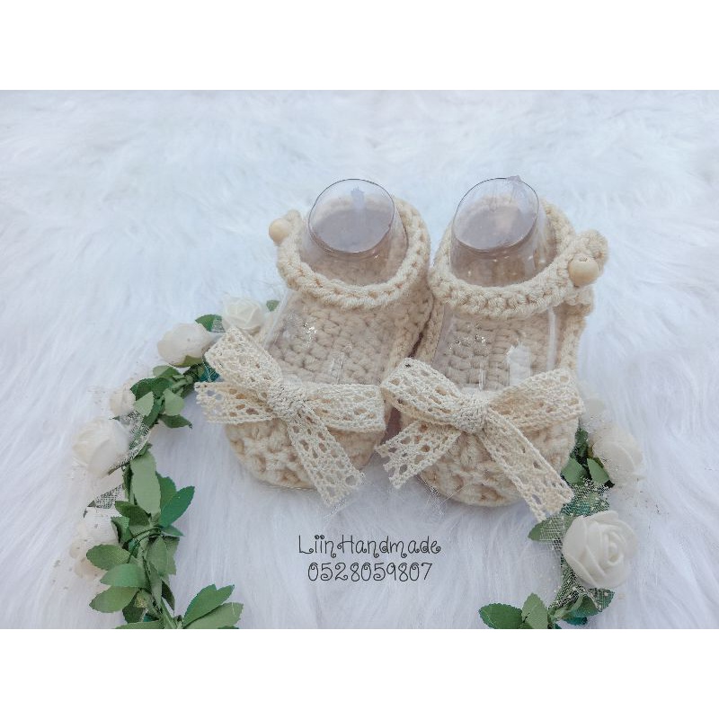 Set nón nơ ren + Giày cho bé yêu