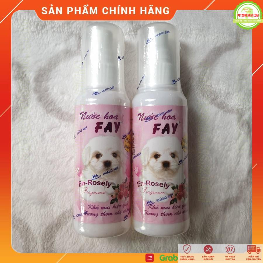 Nước hoa cho chó mèo Fay  FREESHIP  bộ đôi  Fay En-rosely chai 90ml và Fay CoolCherry 100ml