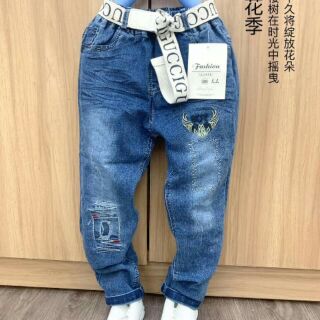 Quần bò đi học cho bé trai