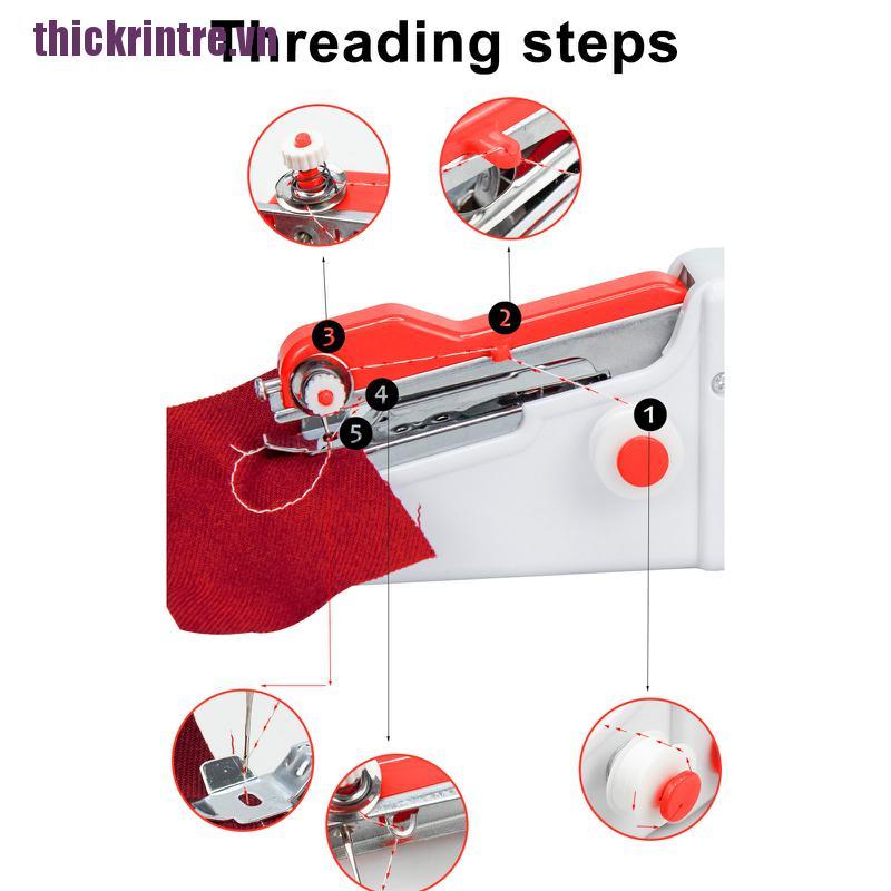 [rintre]Sewing Machine,Handheld Sewing Machine,Mini Handy Portable Cordless Sewing