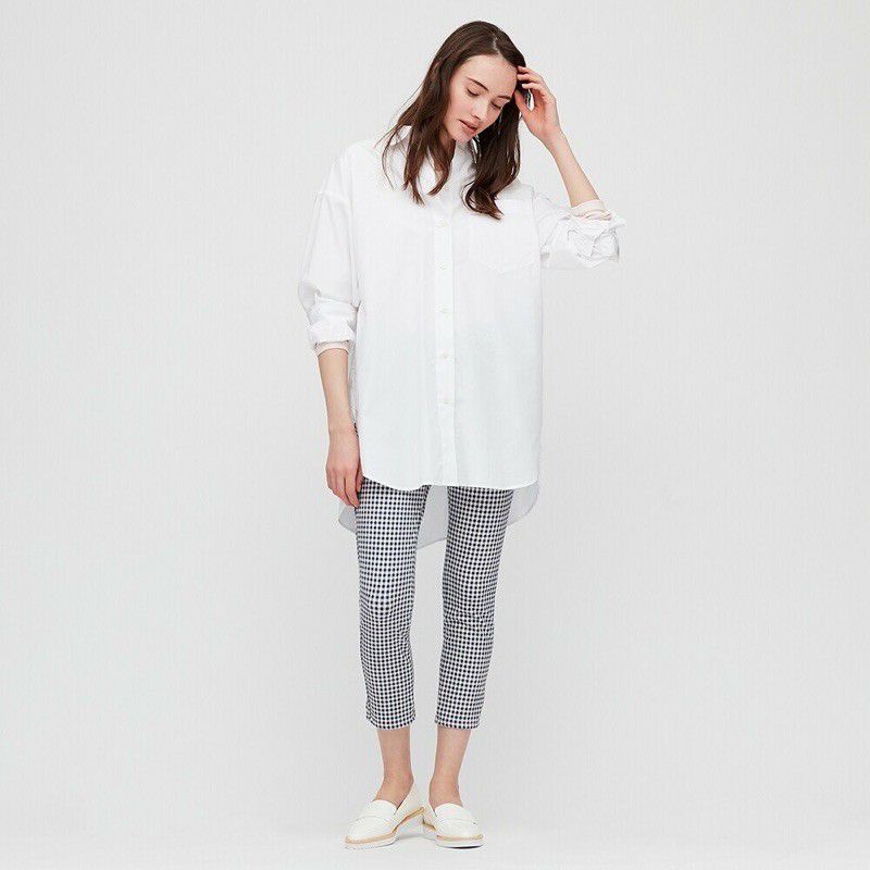 Quần ngố kẻ caro skinny nữ