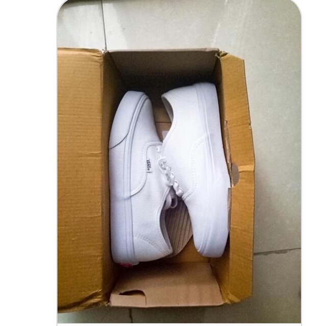 COMBO GIÀY V.A.N.S A.U.T.H.E.N.T.I.C W.H.I.T.E (FULL BOX-FULL TAG) TẶNG VỚ | BigBuy360 - bigbuy360.vn