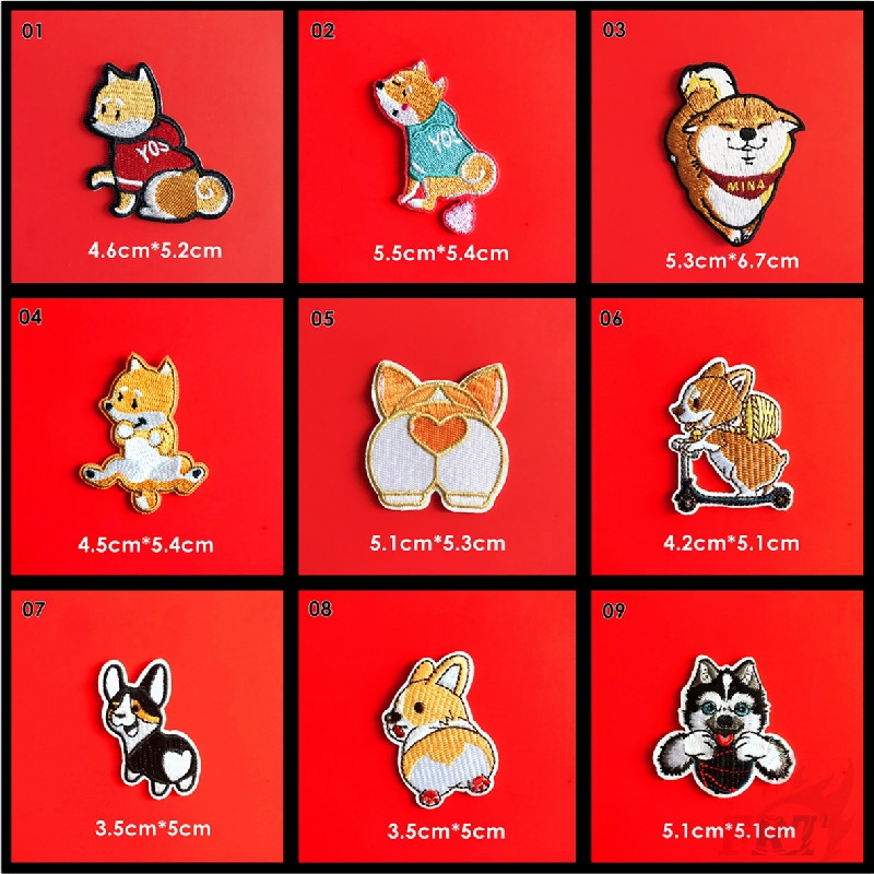 1 Huy Hiệu Ủi Thêu Hình Cún Cưng Đáng Yêu Series 05