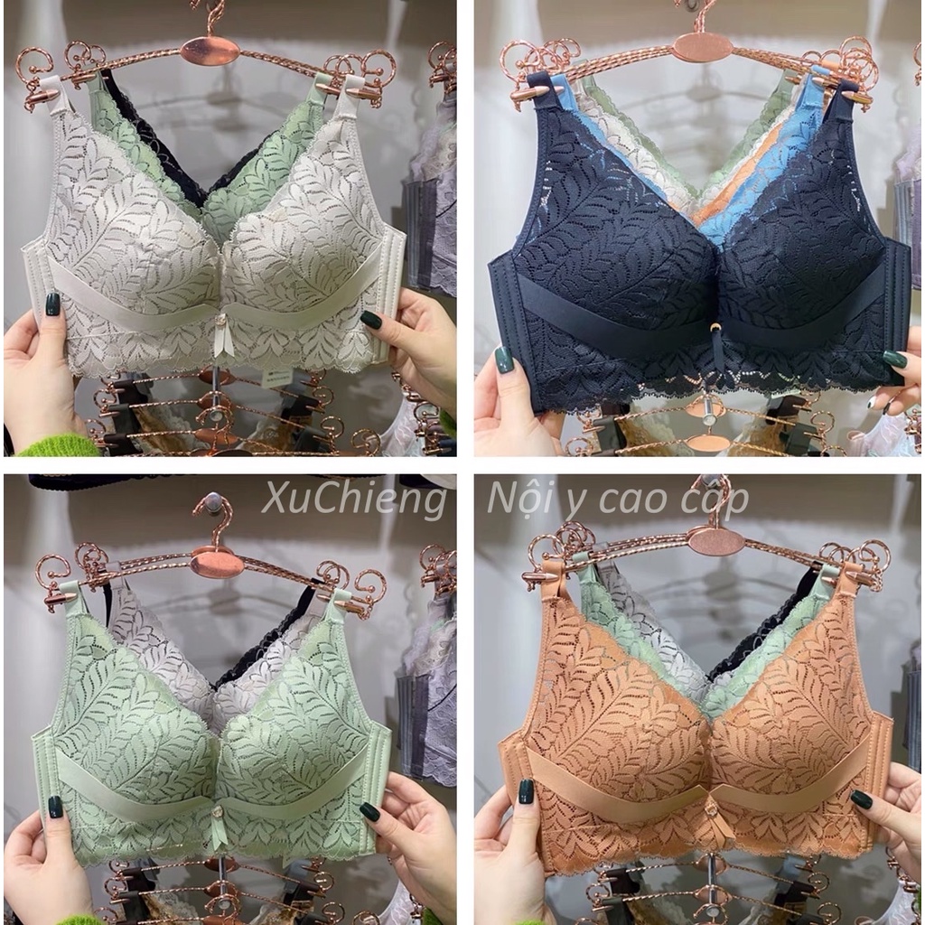Áo lót ren có gọng dẻo nâng ngực tự nhiên, vừa phải 8923