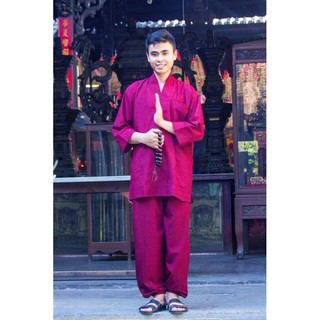 Bộ lam đi chùa cho nam "Kiểu Thiền Nam"