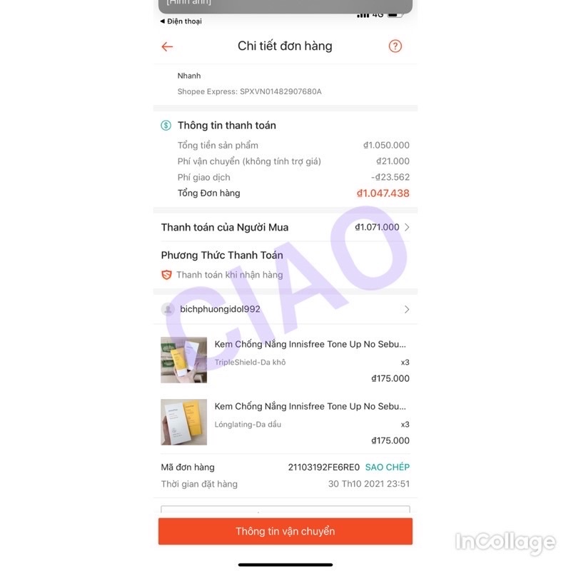 Kem Chống Nắng Innisfree Hồng Tone Up No Sebum Sunscreen SPF50 PA+++ Innisfree (50ml)