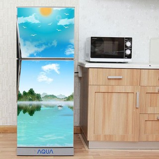 Decal trang trí tủ lạnh mẫu Phong cảnh đẹp kiểu 4
