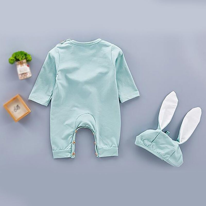 Jumpsuit Có Họa Tiết Thỏ Dễ Thương Cho Bé