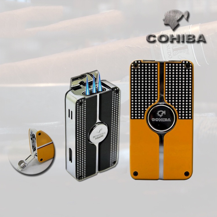 ( Phụ kiện Ci-Gar) Bật-lửa khò 3 tia Cohiba COB 58.
