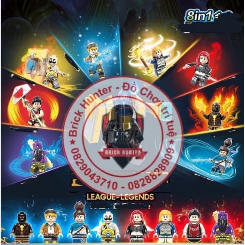 Renzaima 690 League of Legend combo 8 nhân vật game Liên Minh huyền Thoại