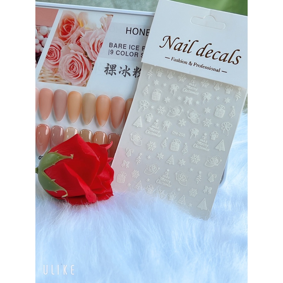 Stick nail noen, tết, Stick bài phụ kiện dán móng