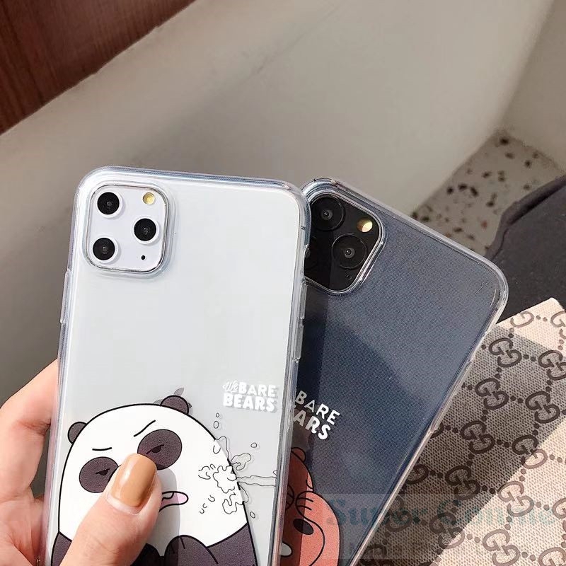 Ốp lưng mềm hình We Bare Bears cho Oppo A15 Reno 2f A31 2020 A1k A9 A15S A5 2020 A5s A3s A37 A71 A7 F7 F9 F9pro F11