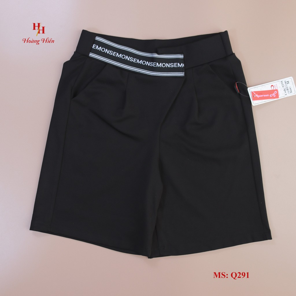 Quần shorts nữ , quần ống rộng cạp cao chất Umi Q291 - HIFA Hoàng Hiền