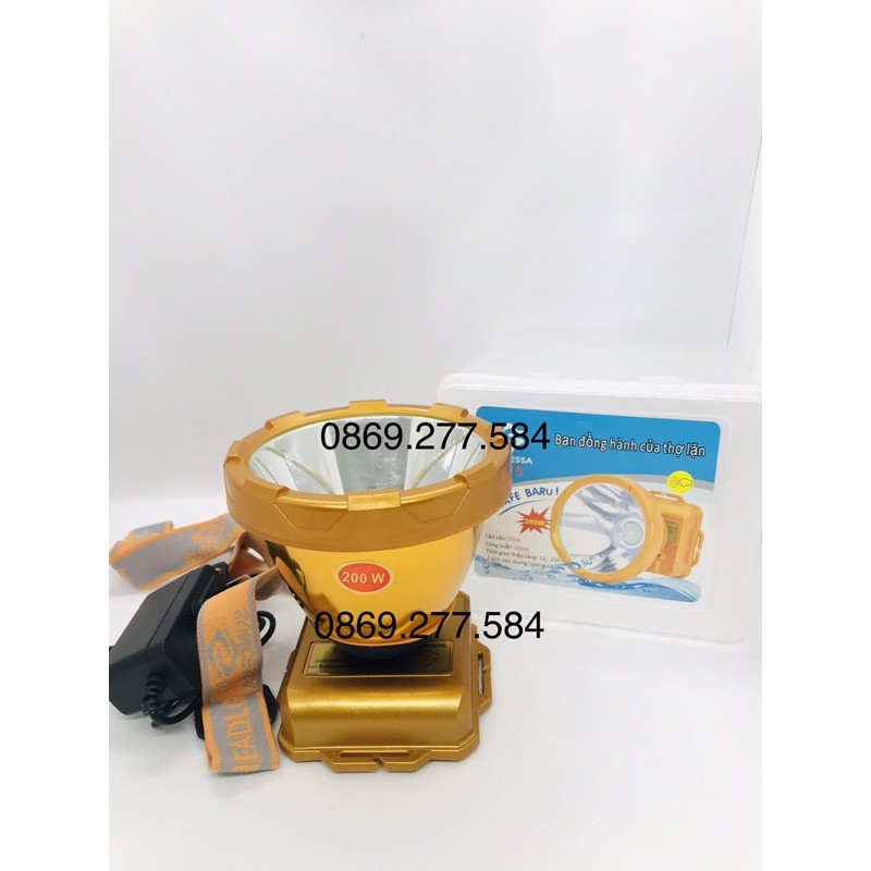 Đèn Pin đội đầu đèn lặn SIÊU SÁNG K25 200W 12h-14h sáng