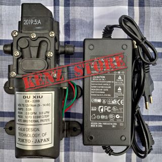 Bộ máy bơm mini 12v giá rẻ kèm nguồn 12V-5A