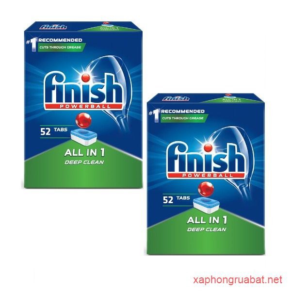 104 viên rửa chén Finish allin1 ( viên tổng hợp tất cả trong 1 - Muối làm mề và nứoc làm bóng )Hàng Đức