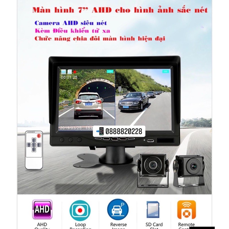 Cam Hành Trình AHD Xe Tải DC12-24V Ghi Hình Trước Sau- HS702 -Đại việt Auto | BigBuy360 - bigbuy360.vn