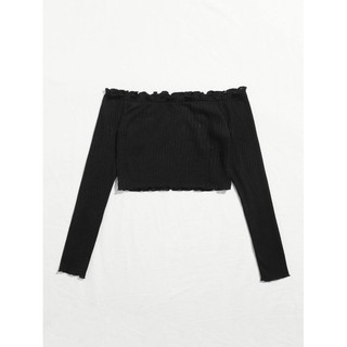 Áo crop top + Áo trễ vai