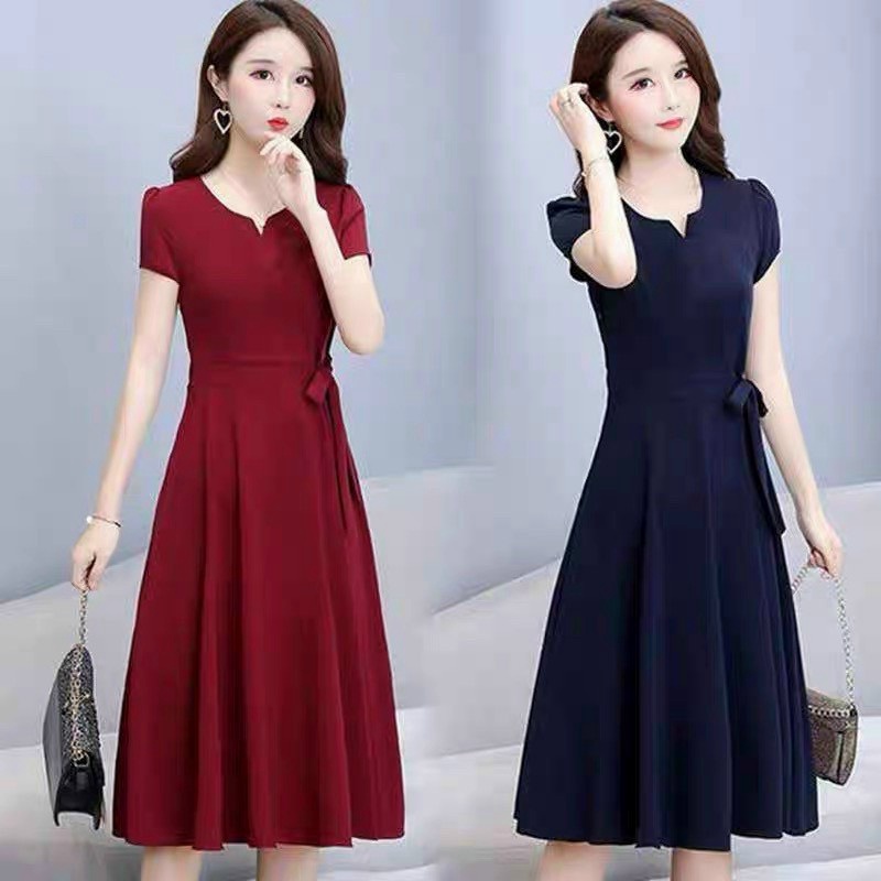 (HCM) Đầm xoè thắt eo siêu xinh xắn thời trang tinh tế hot , tôn dáng siêu đẹp cho các nàng KME STORE